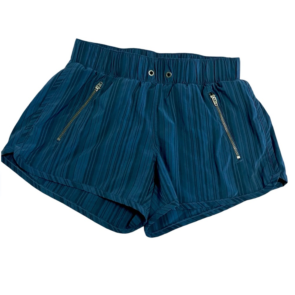 Athleta Stripe Sway Athletic Short Dark Navy
